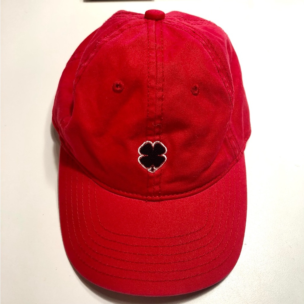 Lucky Brand Clover Baseball Cap, Red Adjustable